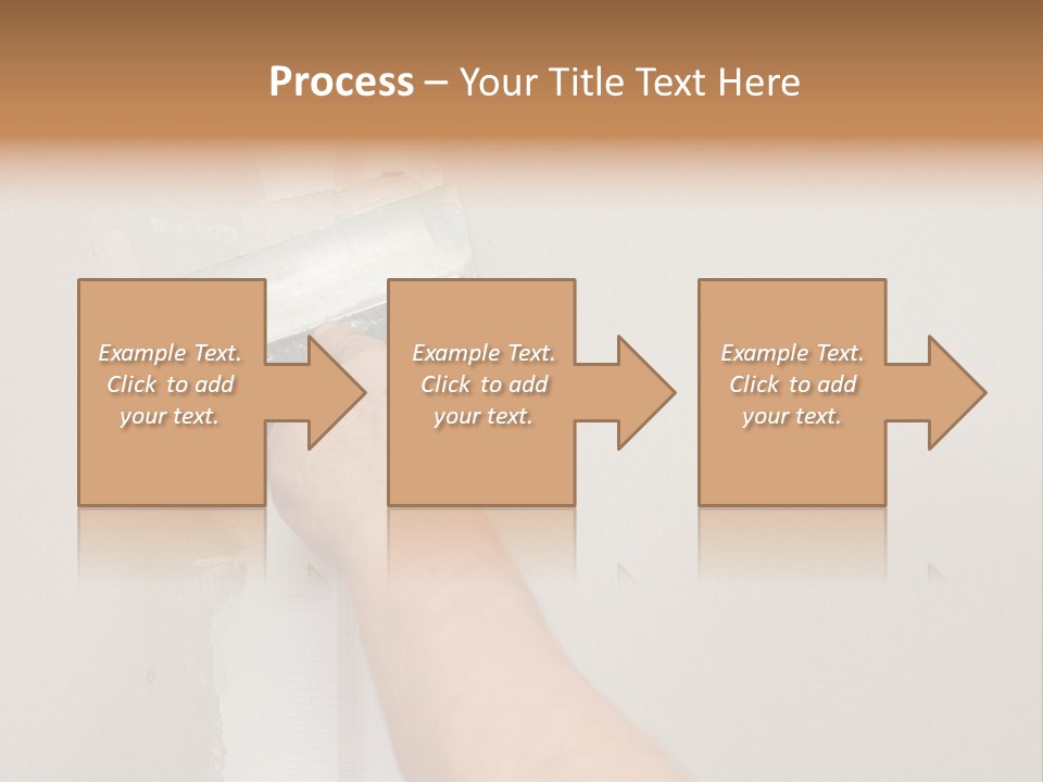 A Person Using A Paint Roller To Paint A Wall PowerPoint Template