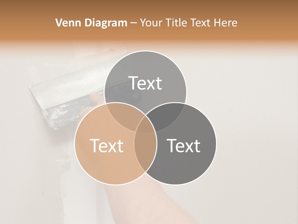A Person Using A Paint Roller To Paint A Wall PowerPoint Template