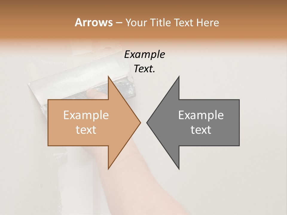 A Person Using A Paint Roller To Paint A Wall PowerPoint Template