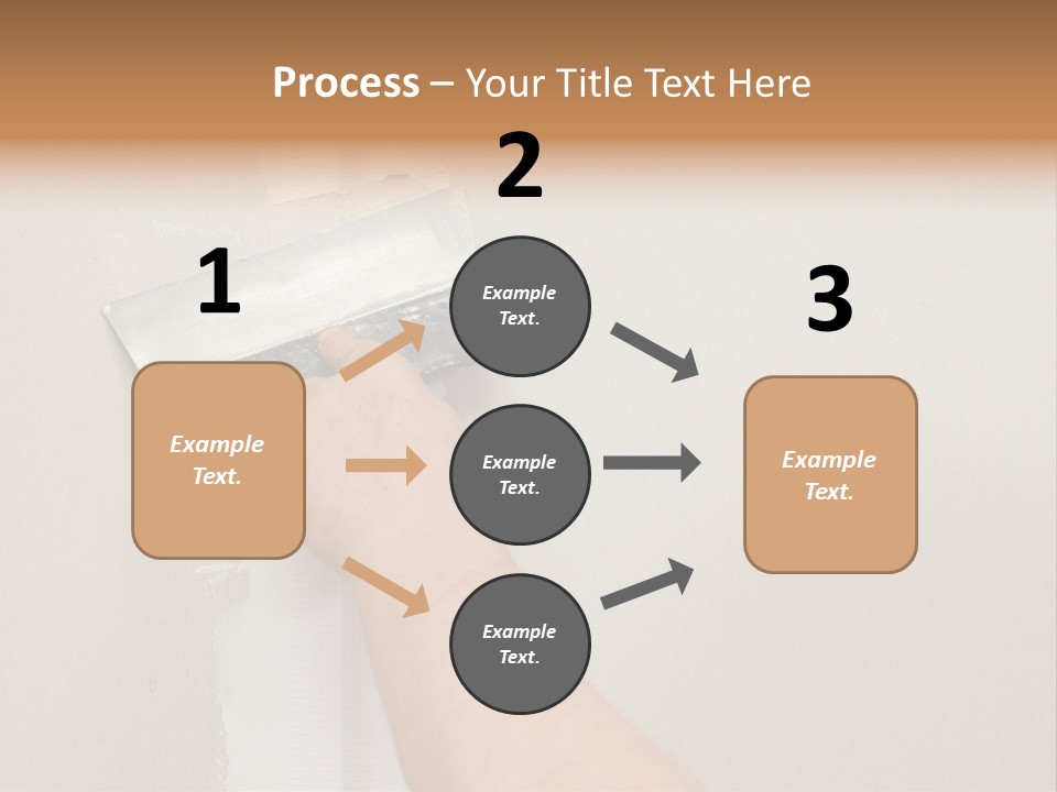 A Person Using A Paint Roller To Paint A Wall PowerPoint Template