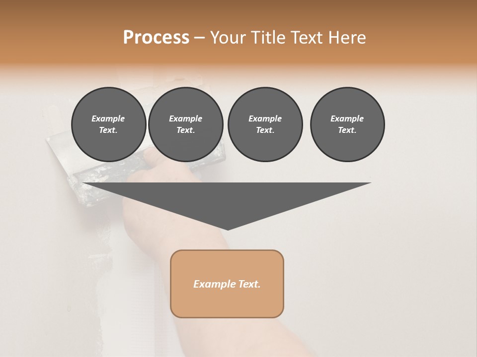 A Person Using A Paint Roller To Paint A Wall PowerPoint Template