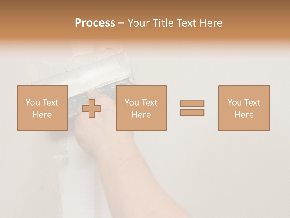 A Person Using A Paint Roller To Paint A Wall PowerPoint Template