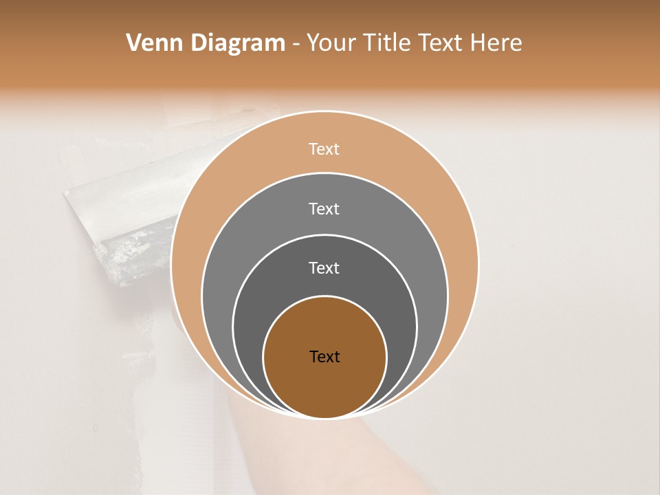 A Person Using A Paint Roller To Paint A Wall PowerPoint Template