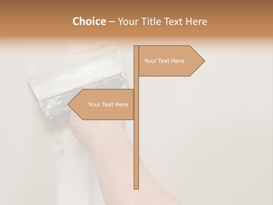 A Person Using A Paint Roller To Paint A Wall PowerPoint Template