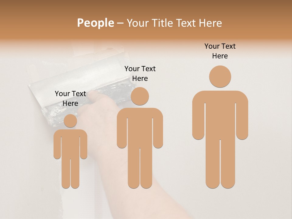 A Person Using A Paint Roller To Paint A Wall PowerPoint Template