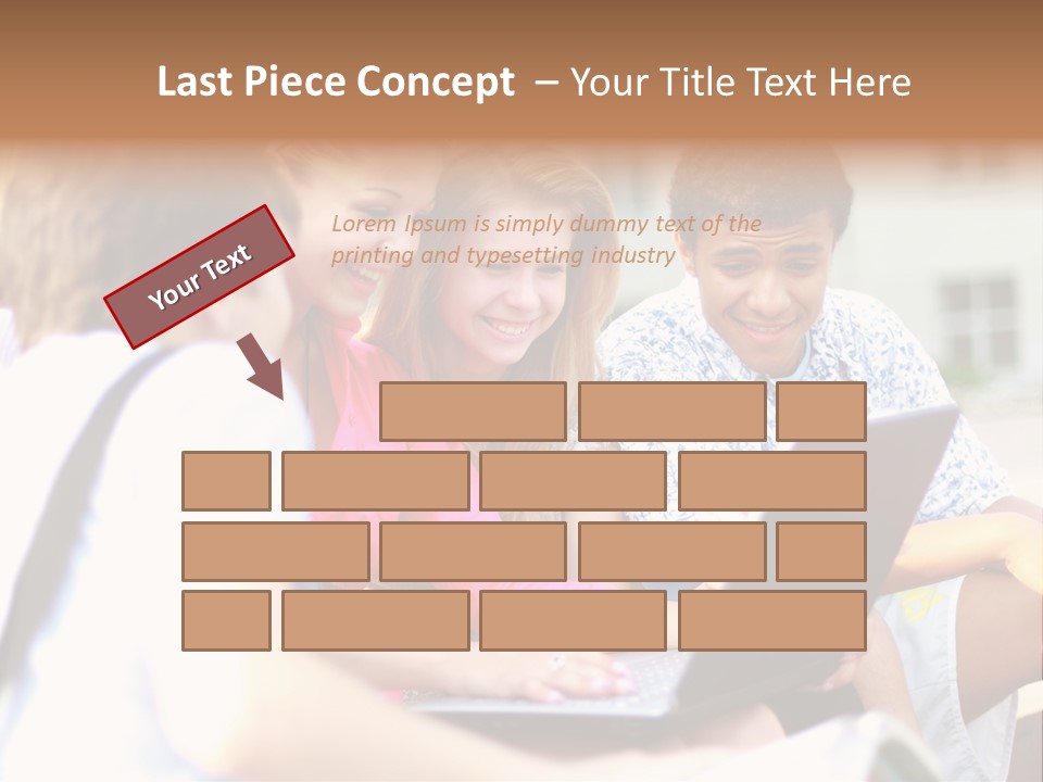 Beautiful Laptop Kids PowerPoint Template