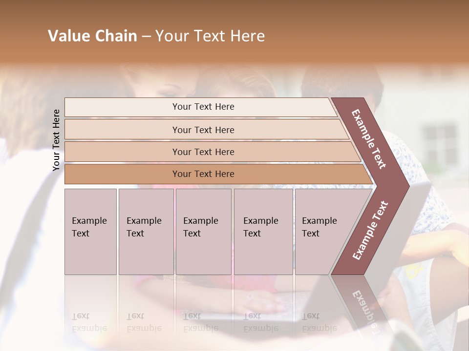 Beautiful Laptop Kids PowerPoint Template