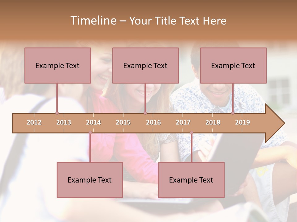 Beautiful Laptop Kids PowerPoint Template