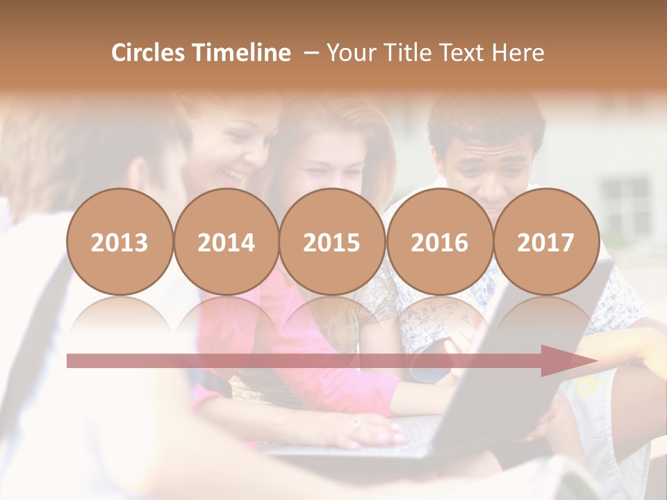 Beautiful Laptop Kids PowerPoint Template