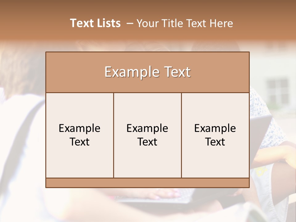 Beautiful Laptop Kids PowerPoint Template