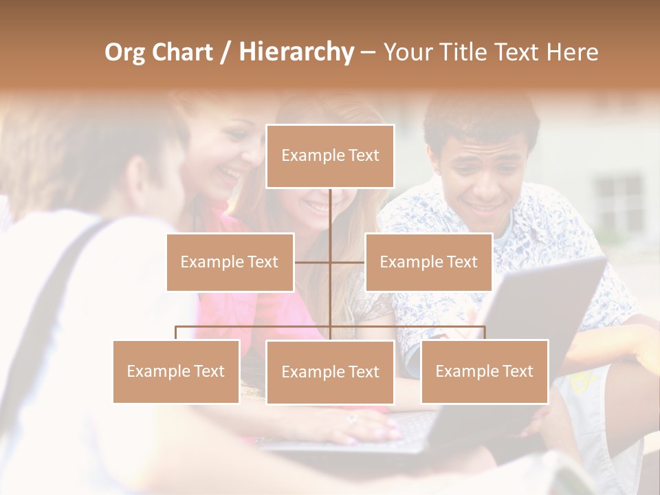 Beautiful Laptop Kids PowerPoint Template