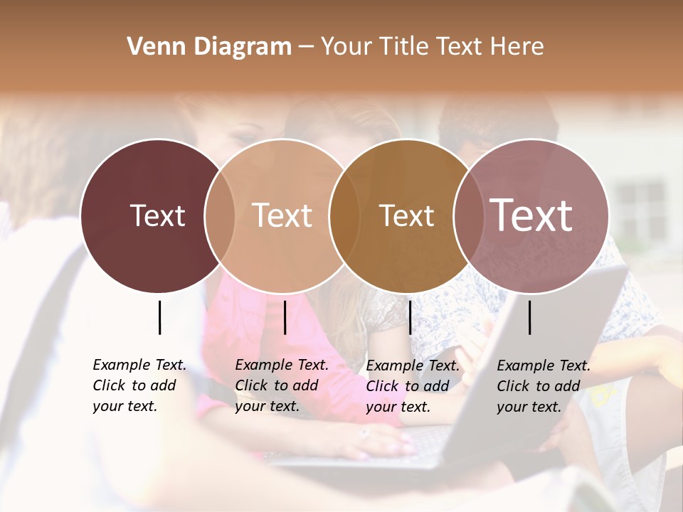 Beautiful Laptop Kids PowerPoint Template