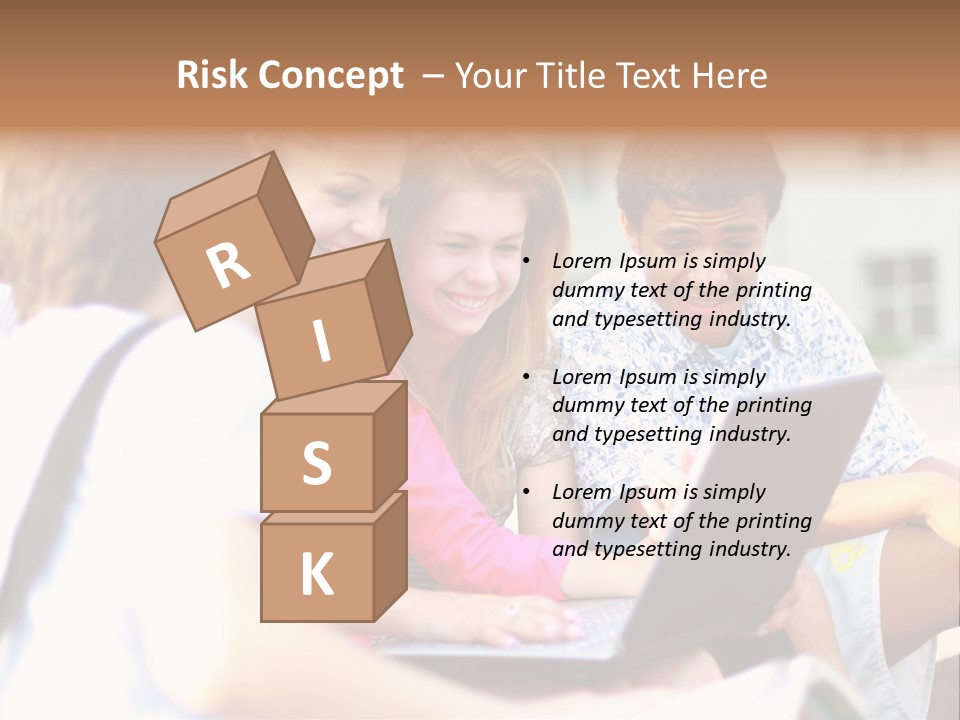 Beautiful Laptop Kids PowerPoint Template