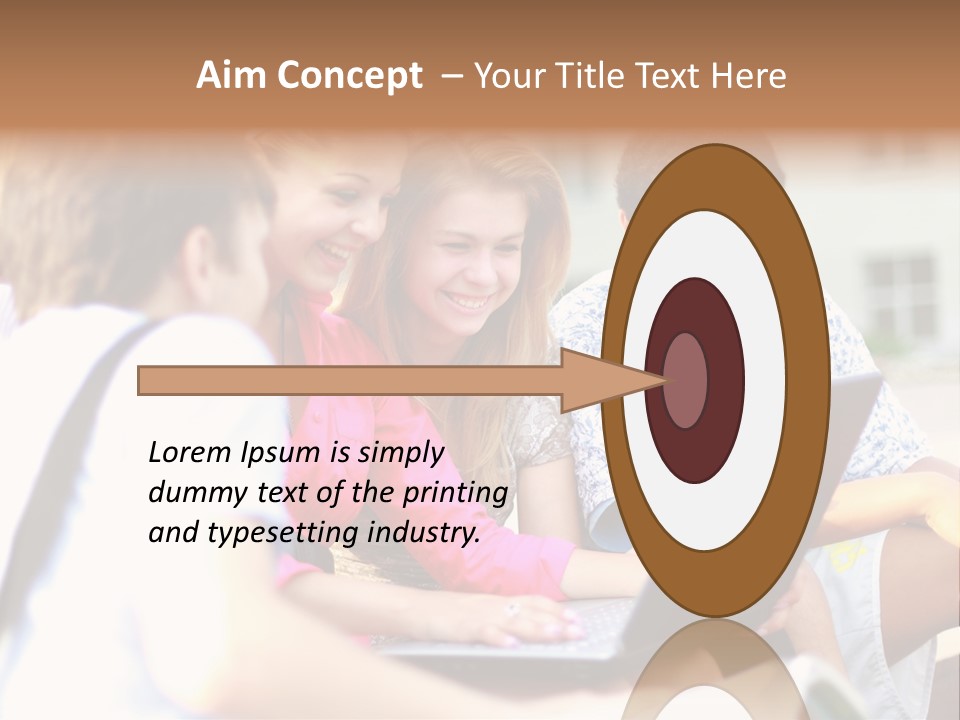 Beautiful Laptop Kids PowerPoint Template