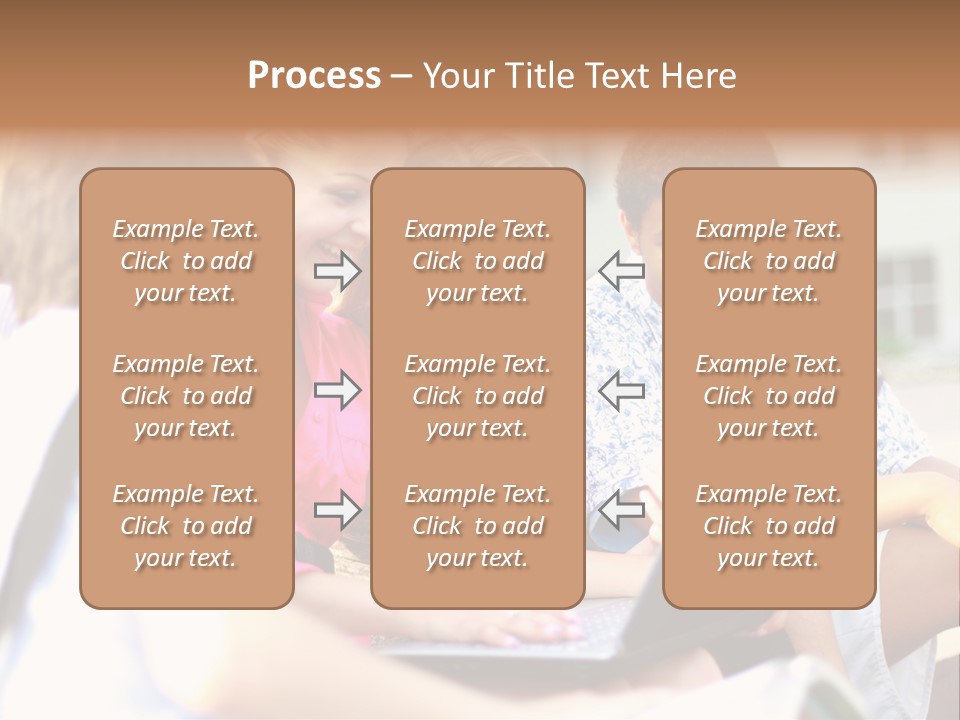 Beautiful Laptop Kids PowerPoint Template