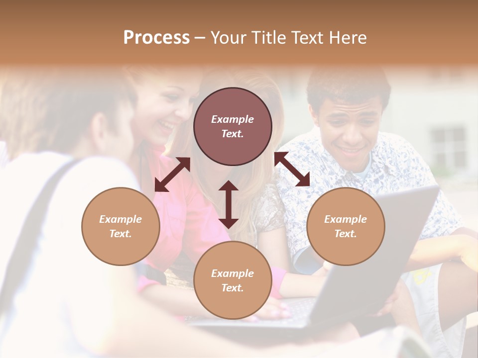 Beautiful Laptop Kids PowerPoint Template