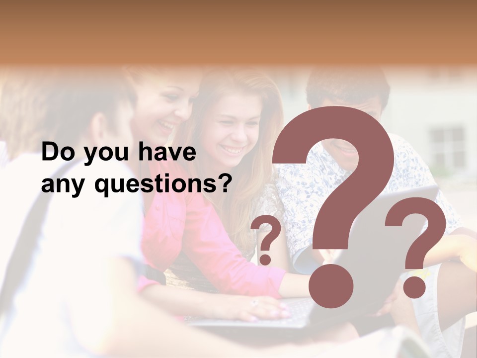 Beautiful Laptop Kids PowerPoint Template