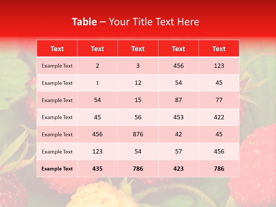 Health Appetizing Sweet PowerPoint Template