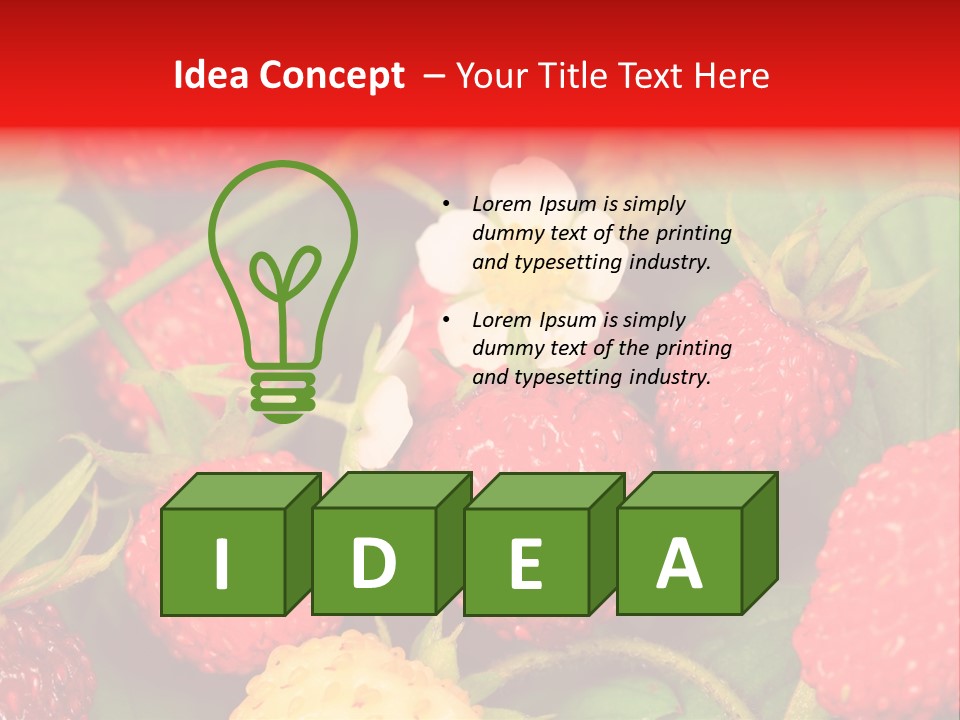 Health Appetizing Sweet PowerPoint Template