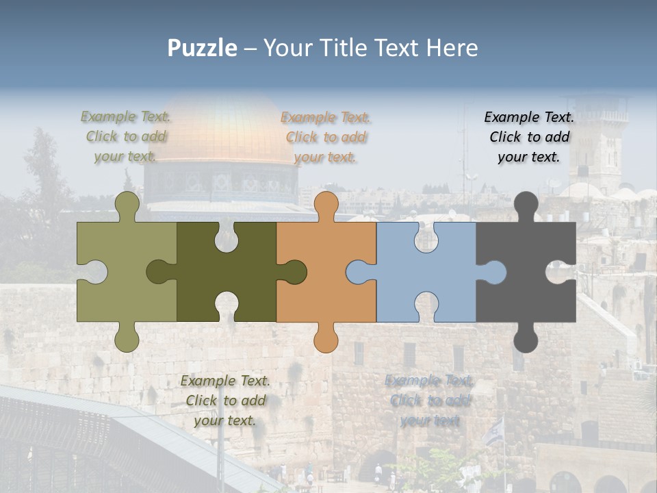 Life Judaism Brick PowerPoint Template