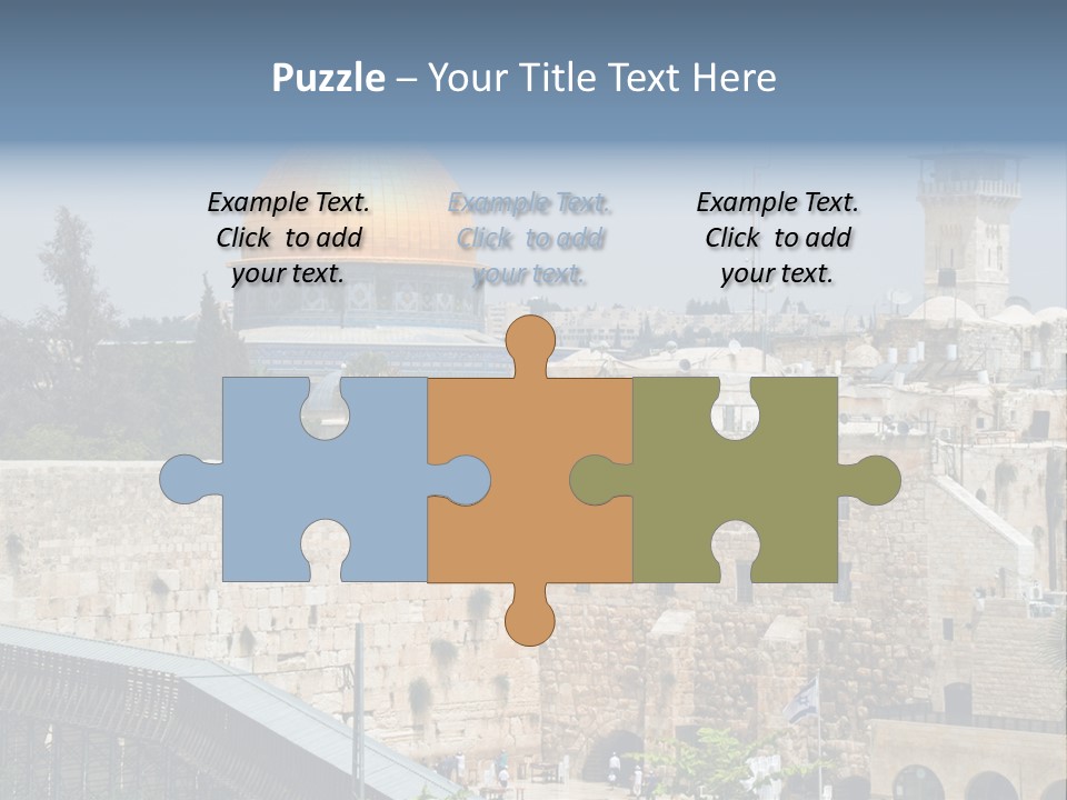 Life Judaism Brick PowerPoint Template