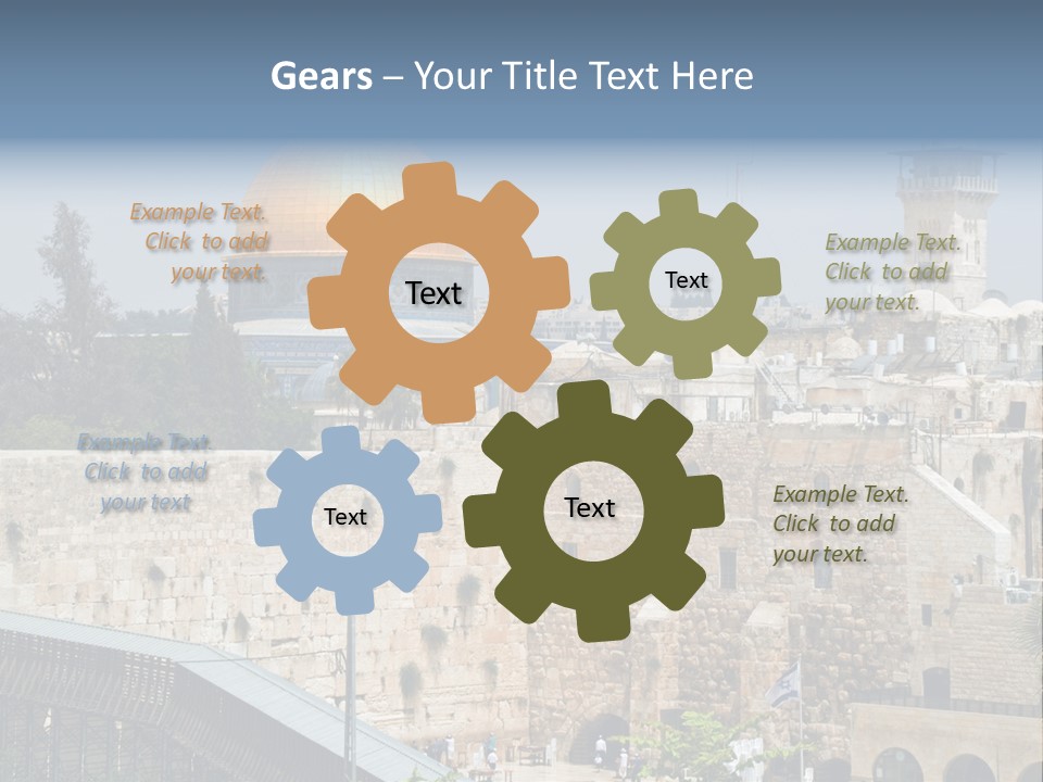 Life Judaism Brick PowerPoint Template