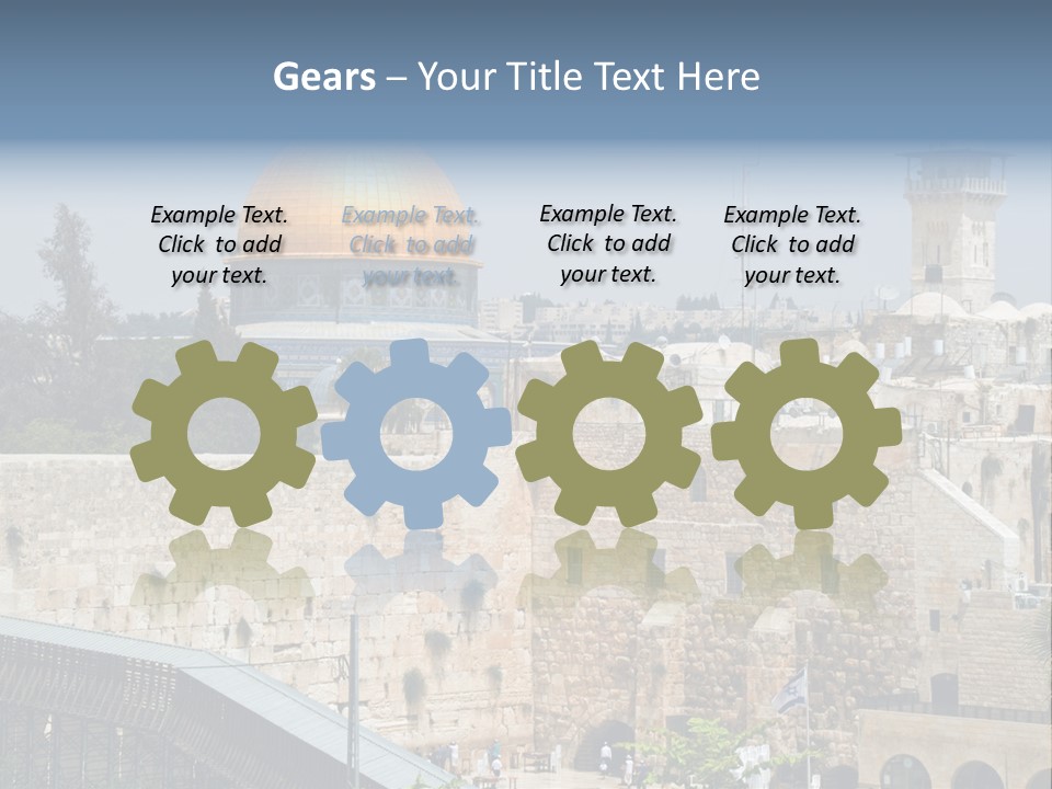 Life Judaism Brick PowerPoint Template