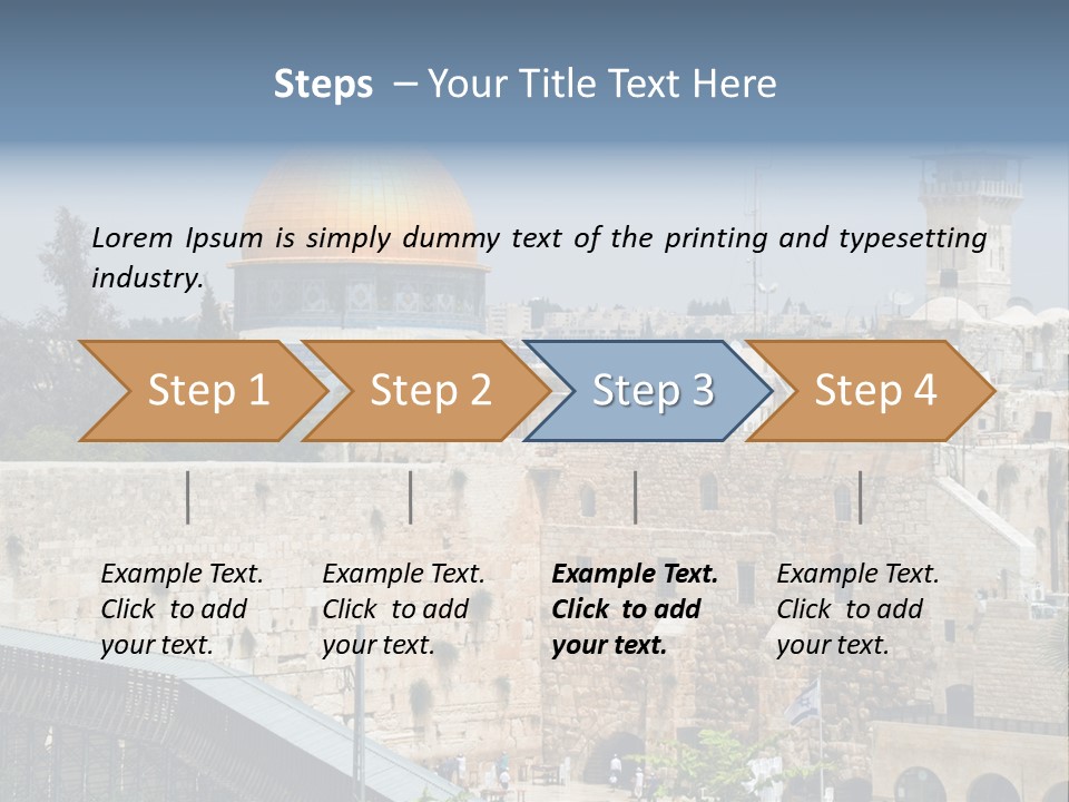 Life Judaism Brick PowerPoint Template