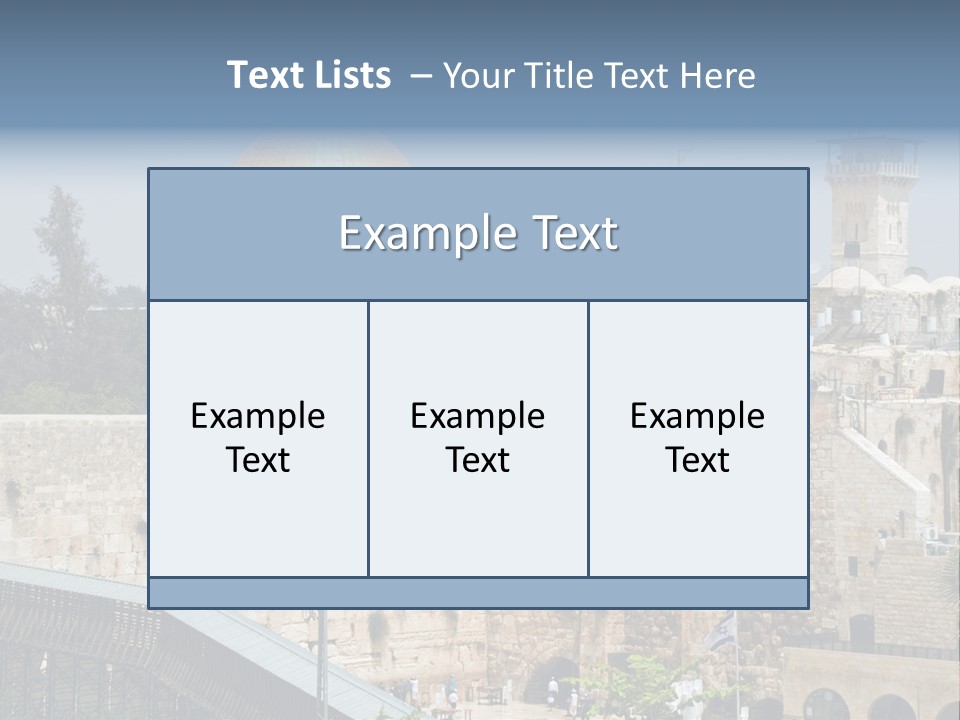 Life Judaism Brick PowerPoint Template