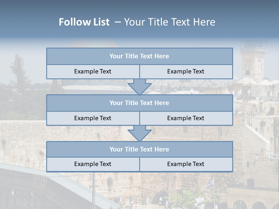 Life Judaism Brick PowerPoint Template