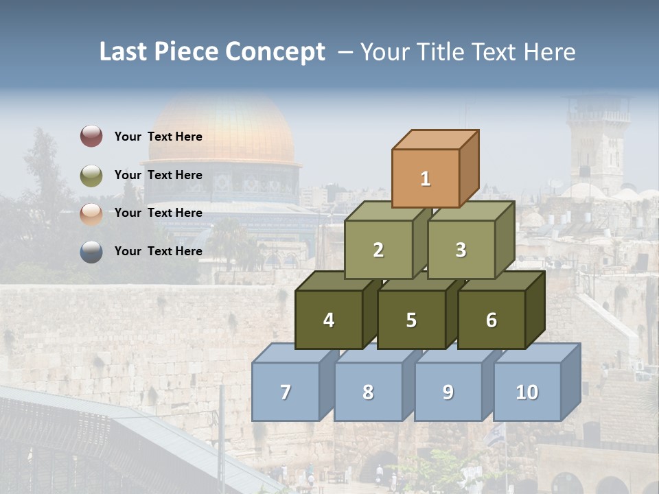 Life Judaism Brick PowerPoint Template