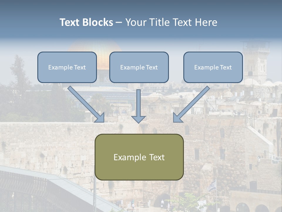 Life Judaism Brick PowerPoint Template