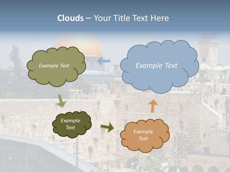 Life Judaism Brick PowerPoint Template