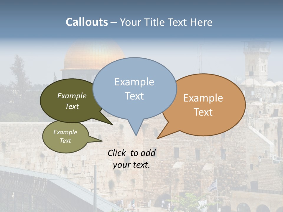 Life Judaism Brick PowerPoint Template