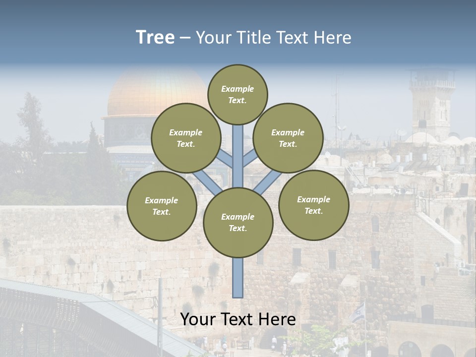 Life Judaism Brick PowerPoint Template