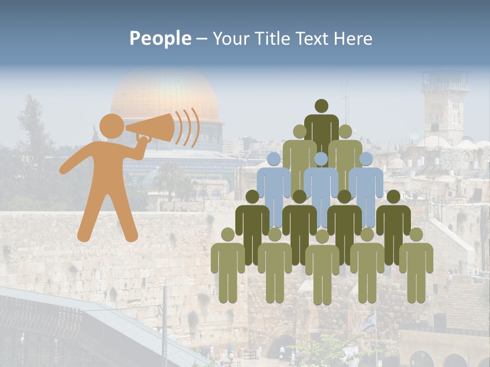 Life Judaism Brick PowerPoint Template