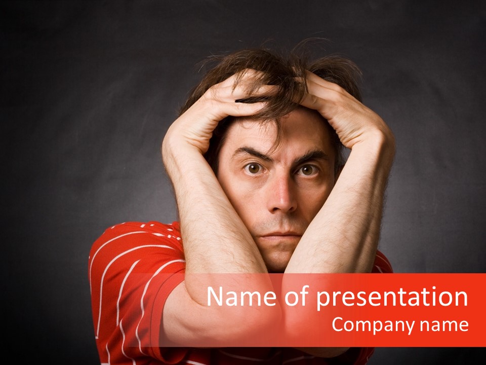 Ill Frightened Attitude PowerPoint Template