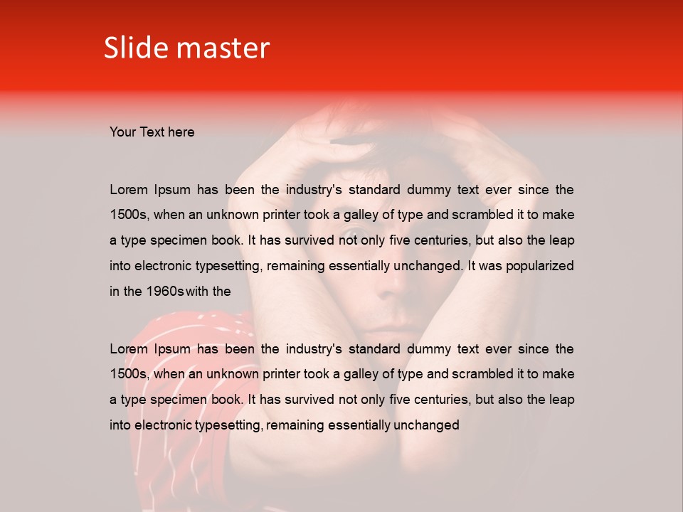 Ill Frightened Attitude PowerPoint Template