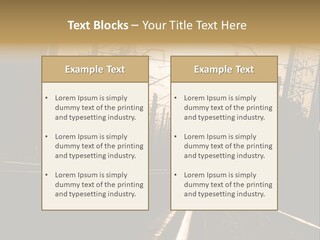 Railroad Track Dusk PowerPoint Template