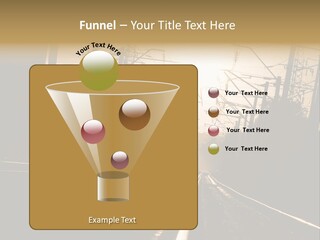 Railroad Track Dusk PowerPoint Template