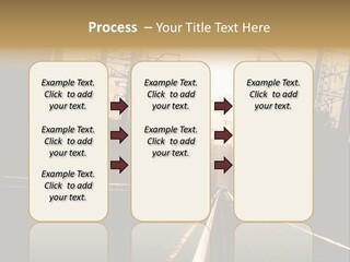 Railroad Track Dusk PowerPoint Template