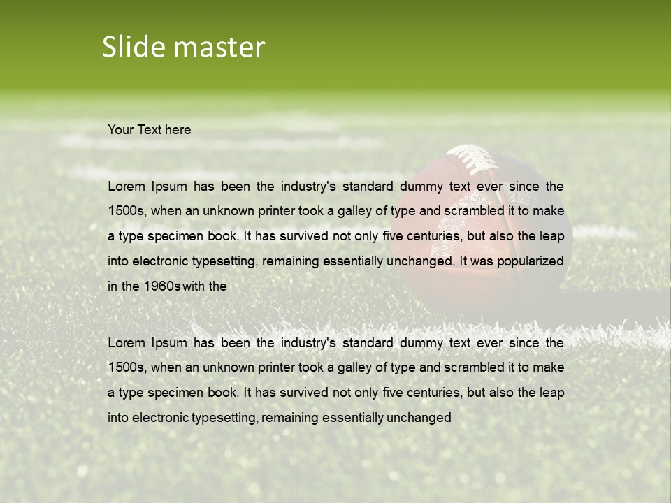 Mark Players Space PowerPoint Template