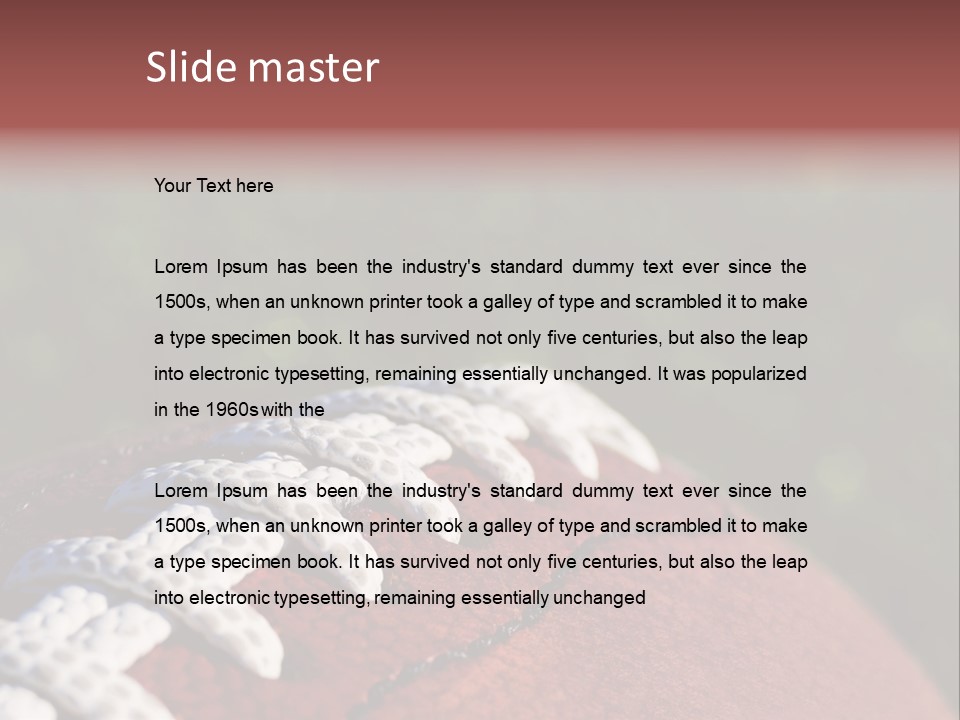 Pile Tackled Grass PowerPoint Template