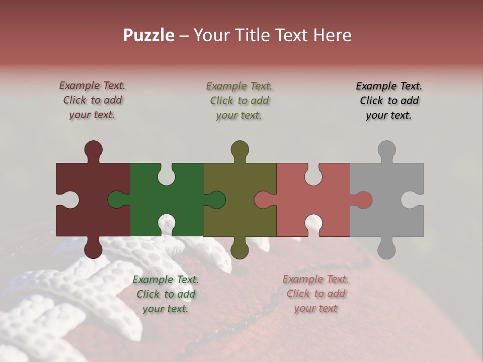 Pile Tackled Grass PowerPoint Template