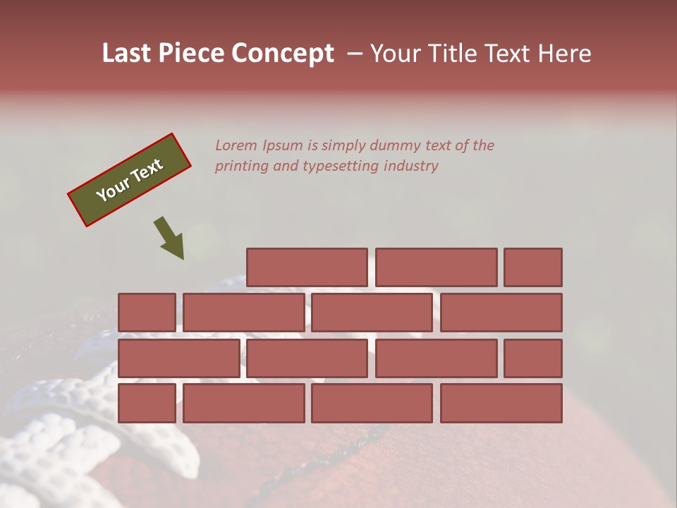 Pile Tackled Grass PowerPoint Template
