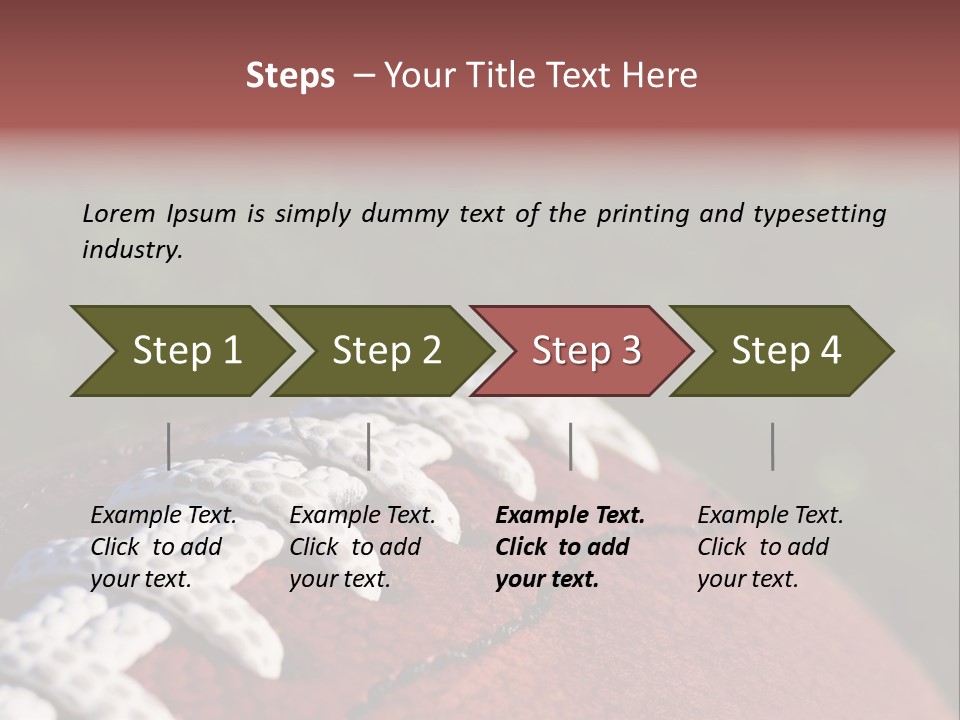 Pile Tackled Grass PowerPoint Template