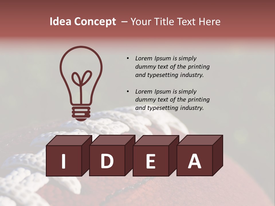 Pile Tackled Grass PowerPoint Template