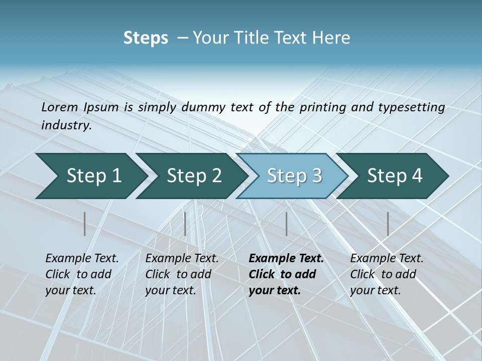 Workplace Economy Tall PowerPoint Template