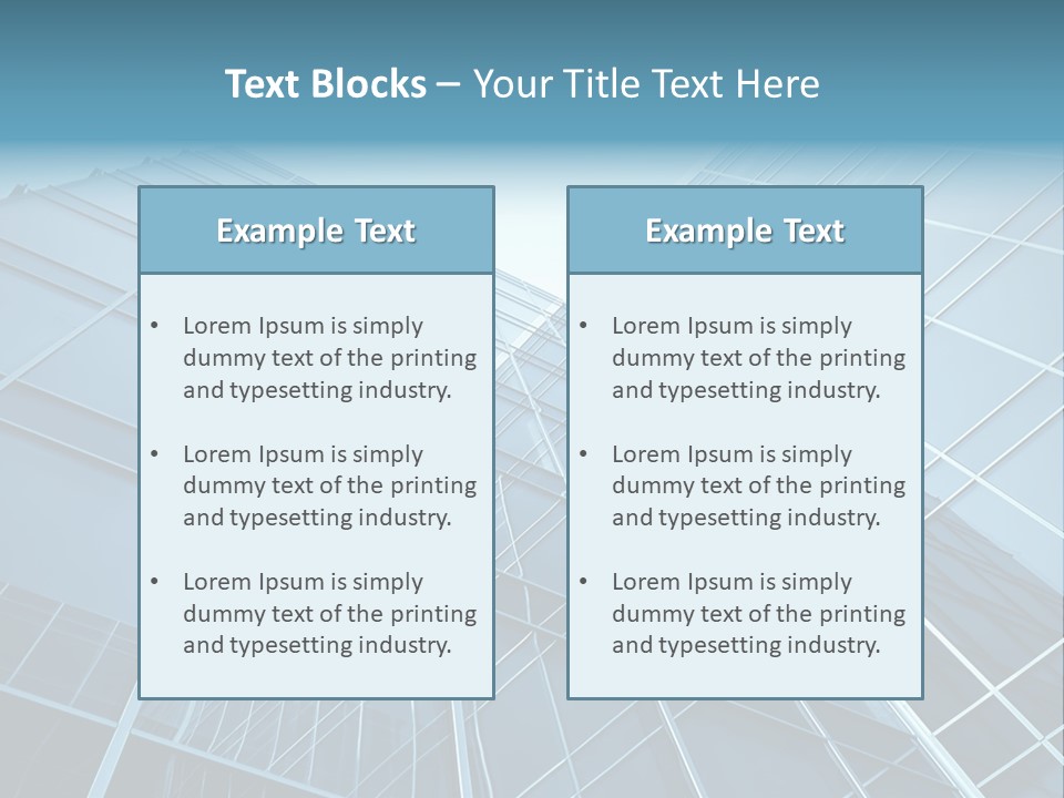 Workplace Economy Tall PowerPoint Template