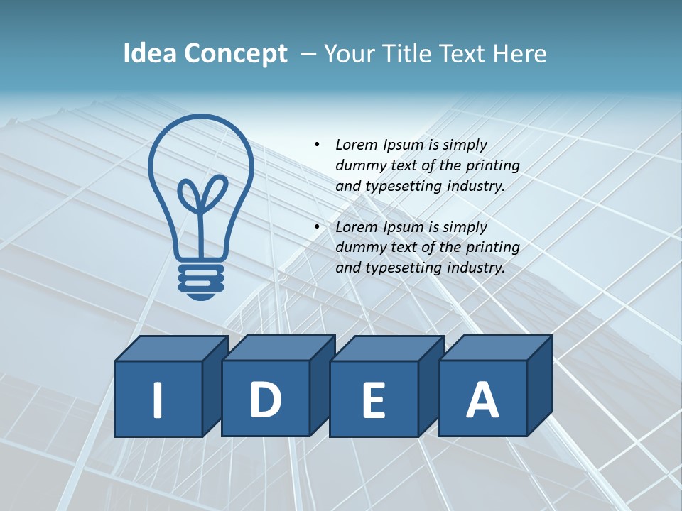 Workplace Economy Tall PowerPoint Template